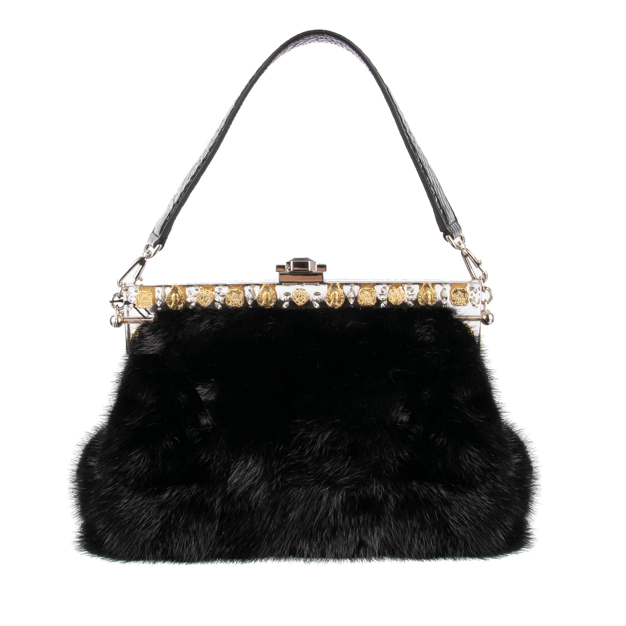 dolce and gabbana fur bag