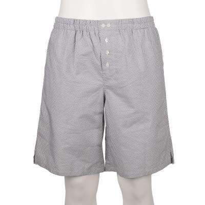 Polka Dot Printed Beachwear Swim Shorts White 4 M