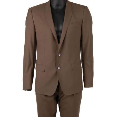 Virgin Wool Suit MARTINI Brown 48 38 M