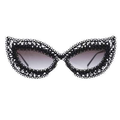 Filigree Pearl Cat Eye Sunglasses Glasses 2238H Black
