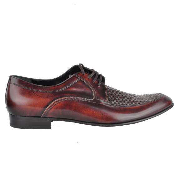 WOVEN BUSINESS SHOES by DOLCE & GABBANA Black Label 