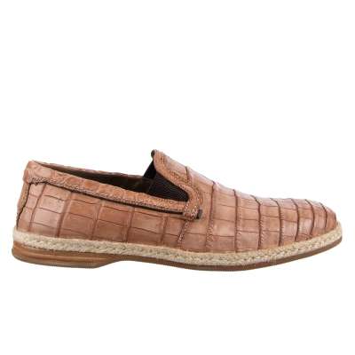 Crocodile Leather Loafer MONDELLO Beige