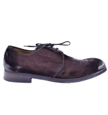 RUNWAY Velour Shoes Brown