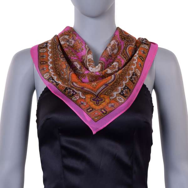 Bedrucktes Foulard aus Seide von D&G DOLCE & GABBANA