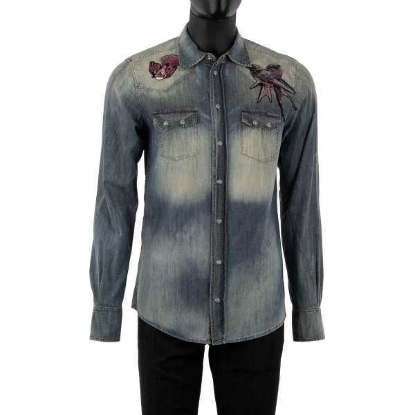 dolce and gabbana denim shirt