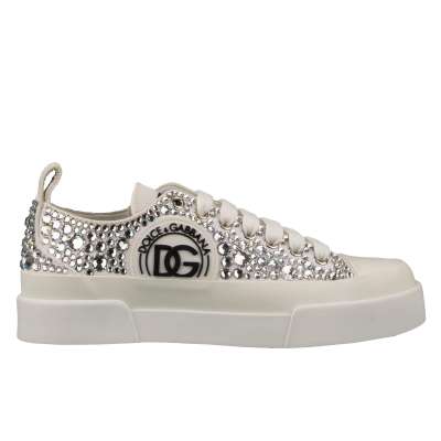 Crystal DG Logo Sneaker PORTOFINO White