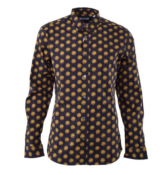 Cotton Shirt with Buttons Print by MOSCHINO