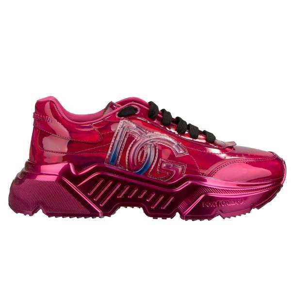 Sneaker DAYMASTER mit DG Flüßigkeit Logo in Regenbogen Pink von DOLCE & GABBANA
