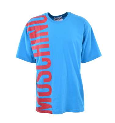 COUTURE Oversize T-Shirt with Logo Blue