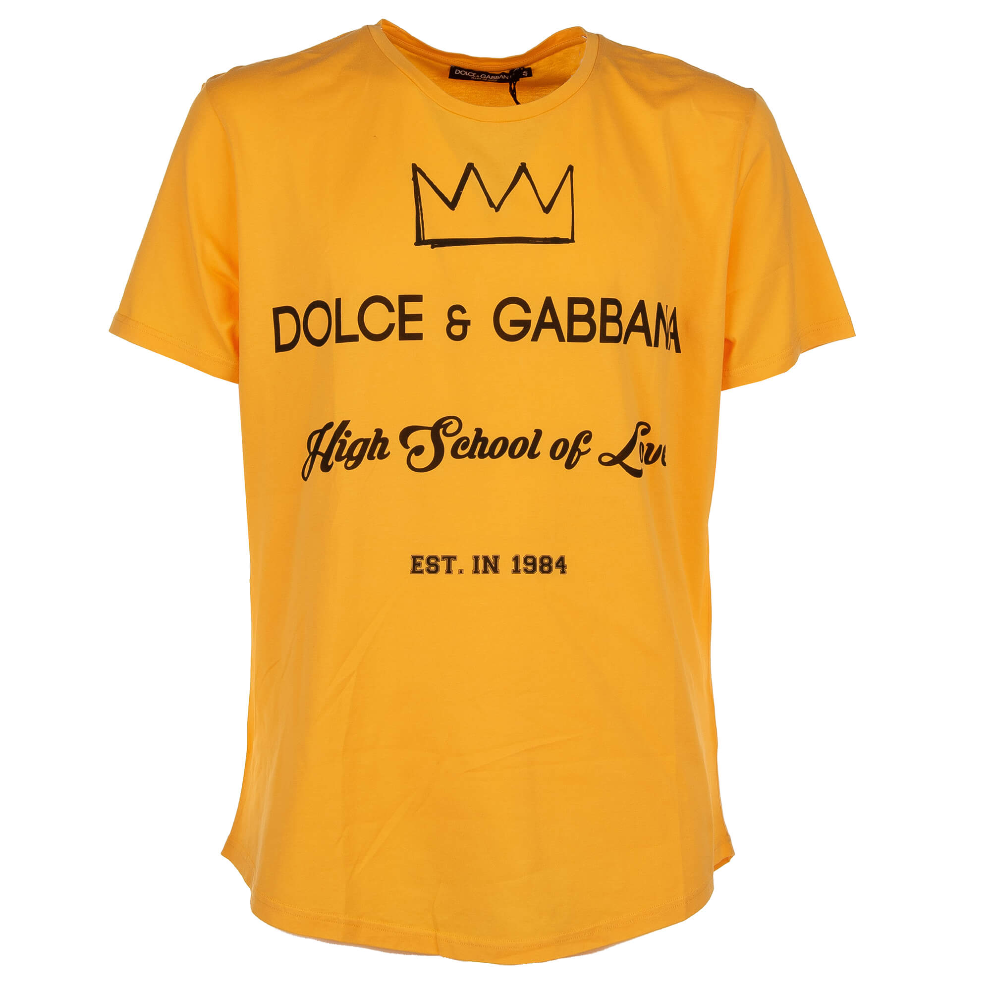 Dolce gabbana best sale yellow t shirt