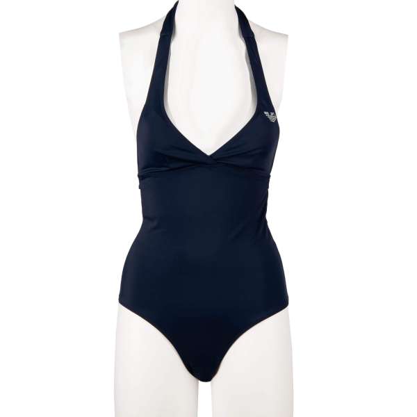 Lined one piece swimsuit with logo by EMPORIO ARMANI Swimwear