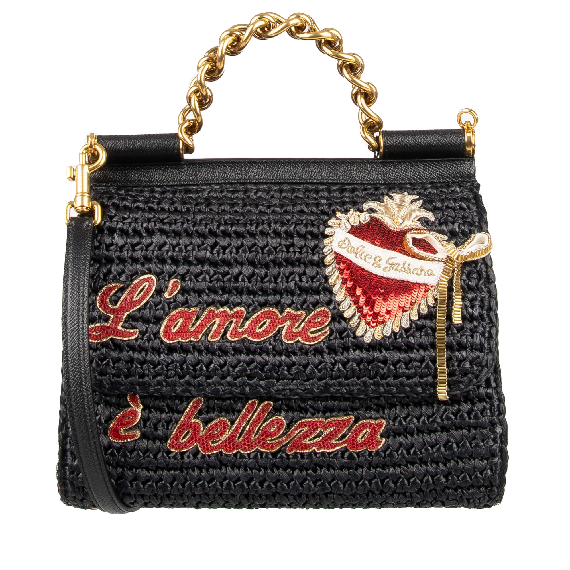 Dolce & Gabbana 'Miss Sicily' Embellished Shoulder Bag