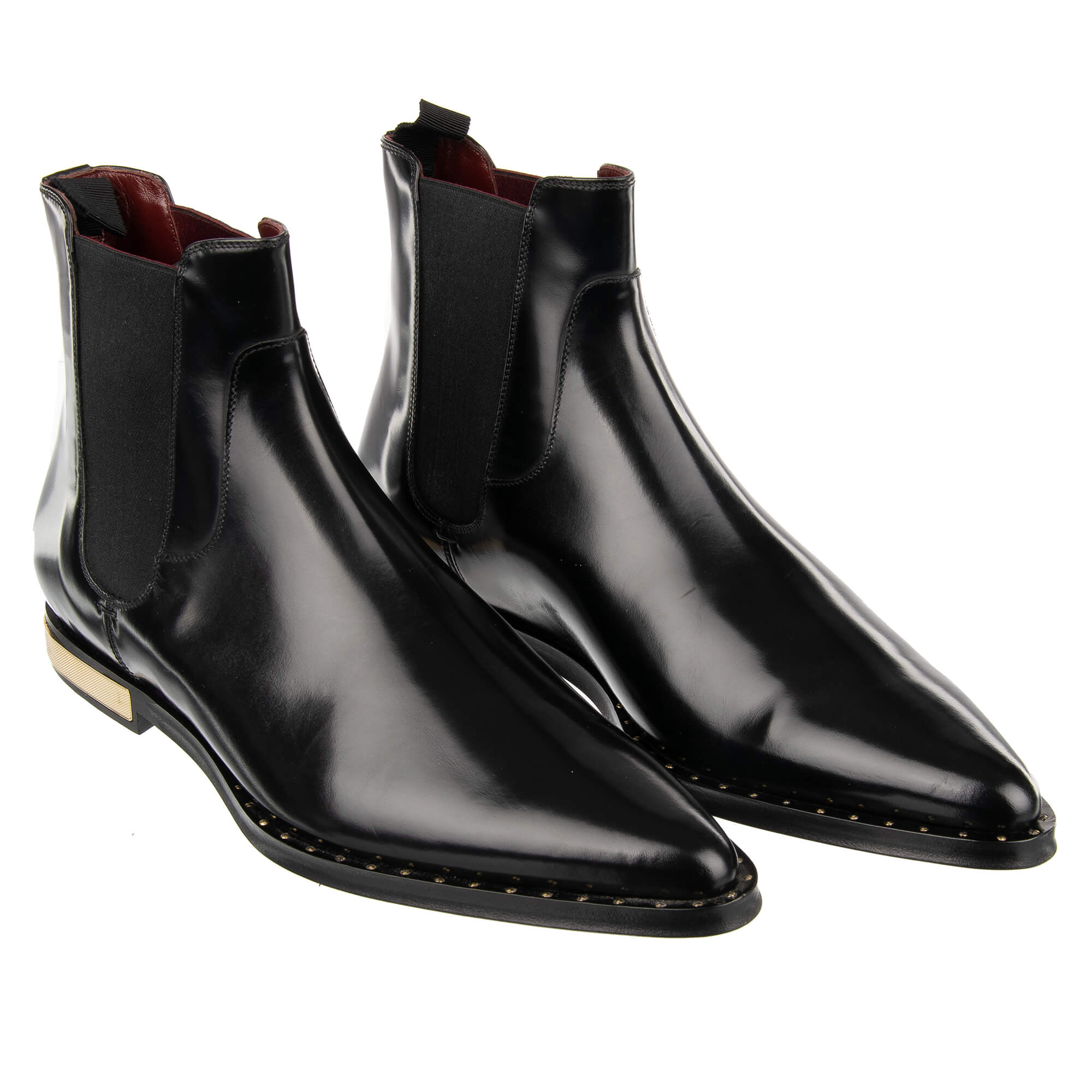 Metal heel boots mens sale