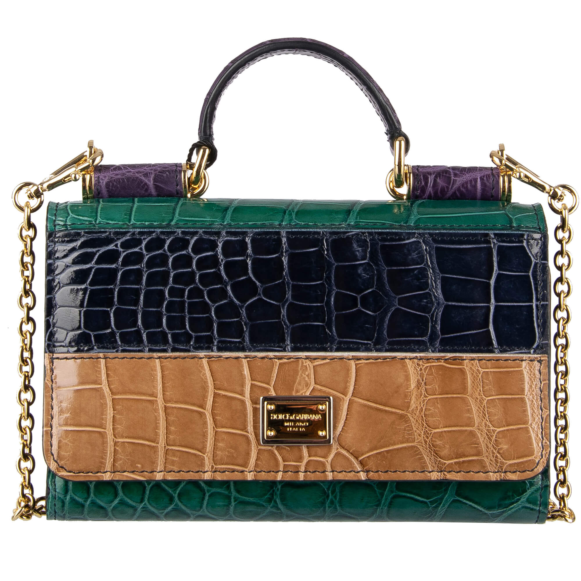 dolce and gabbana green bag