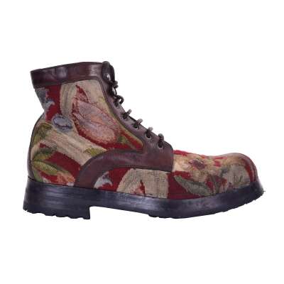 Embroidered Boots SAN PIETRO Brown