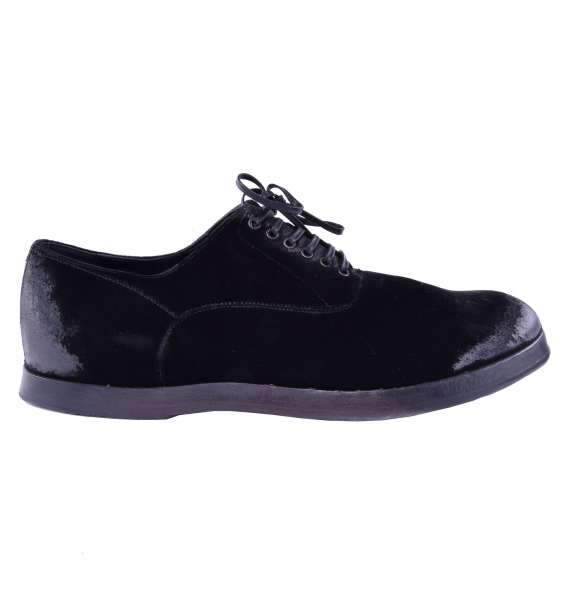 Samt Schuhe im Barock-Stil von DOLCE & GABBANA Black Label