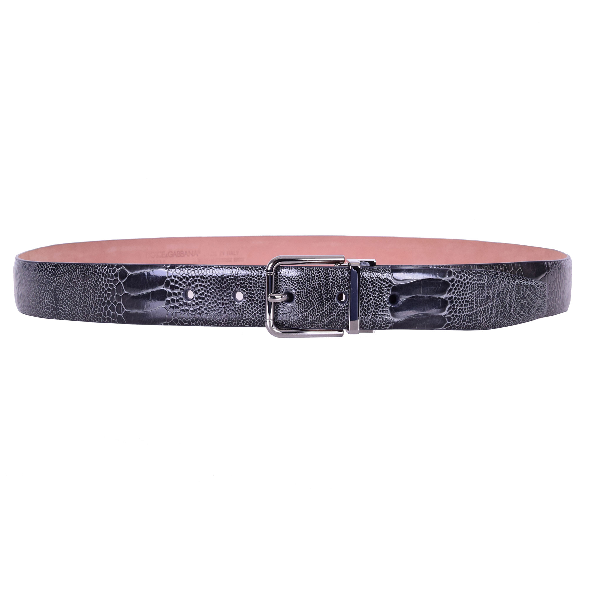 Dolce & Gabbana Ostrich Leather Belt