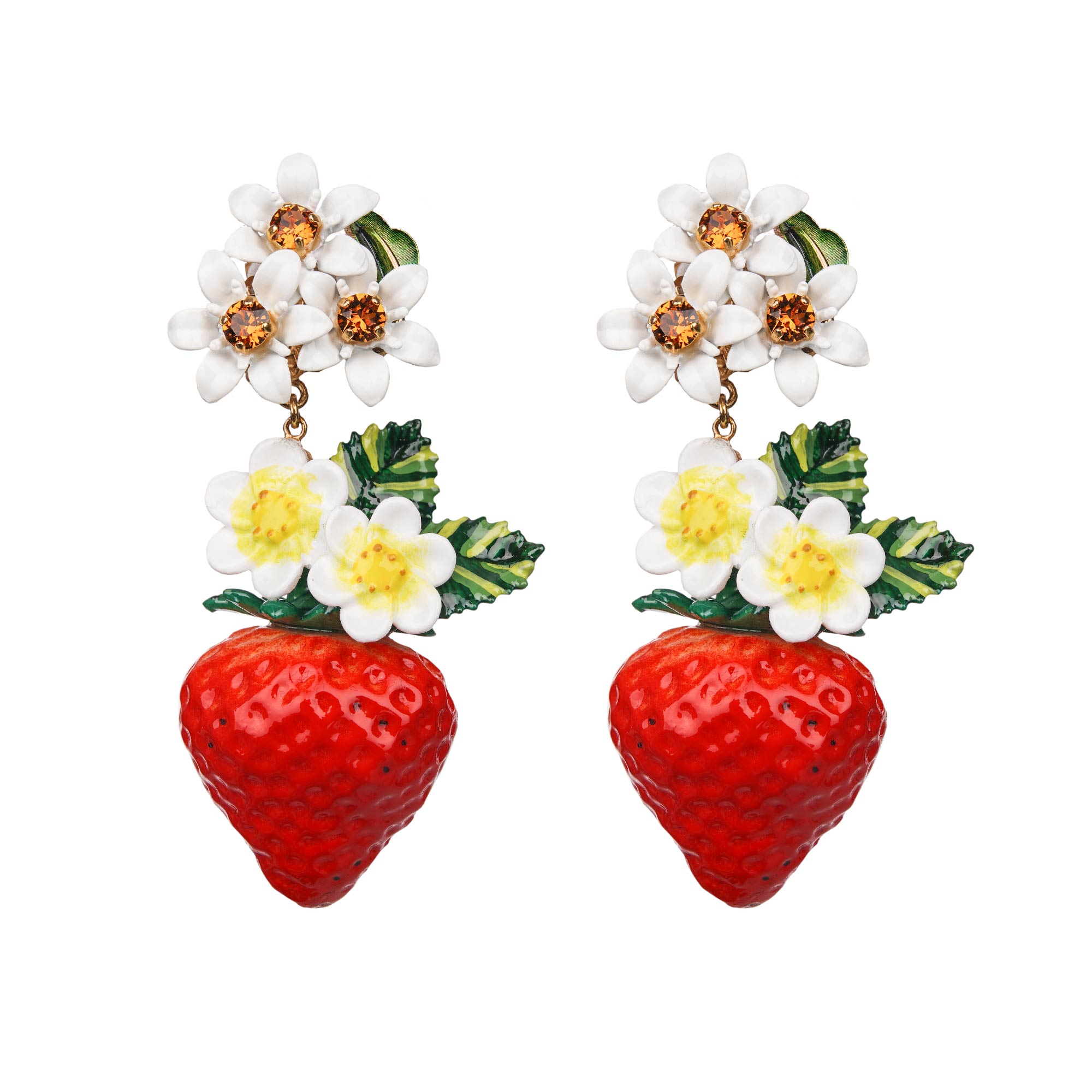 Dolce gabbana strawberry earrings on sale