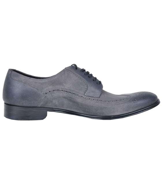 Classic Wingtip Derby Shoes mae of Suede by DOLCE & GABBANA