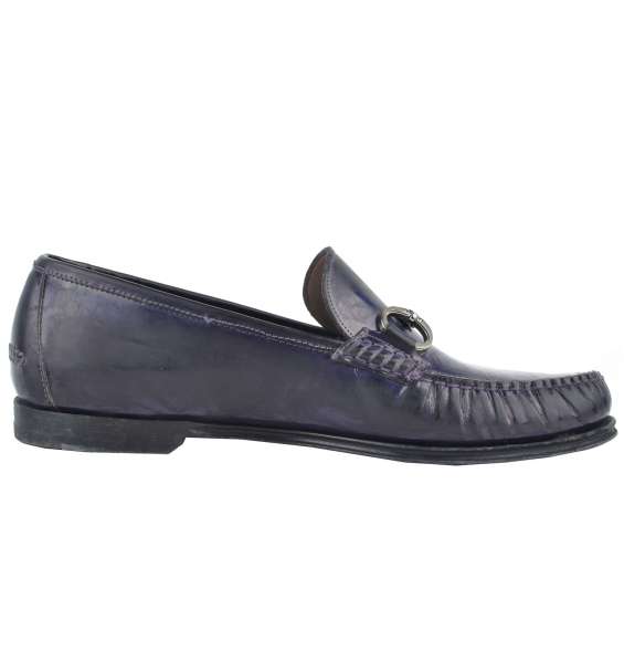 Loafer / Moccasins with metal logo plaque by DOLCE & GABBANA