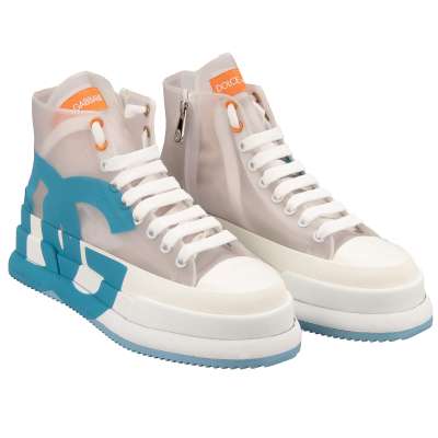 Transparent High Top Plateau Sneaker ALTA White 39 US 9