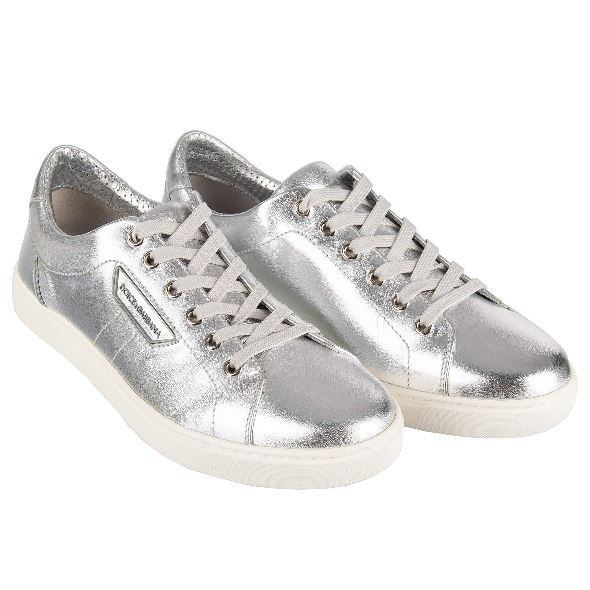 Dolce gabbana top silver sneakers