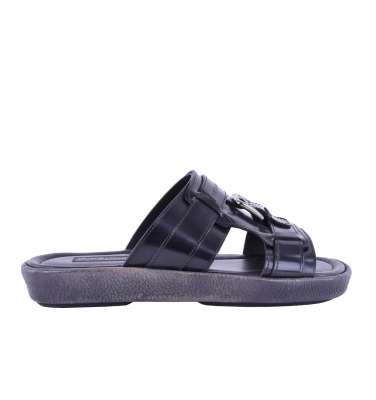 Sandals with Buckle Black Gray
