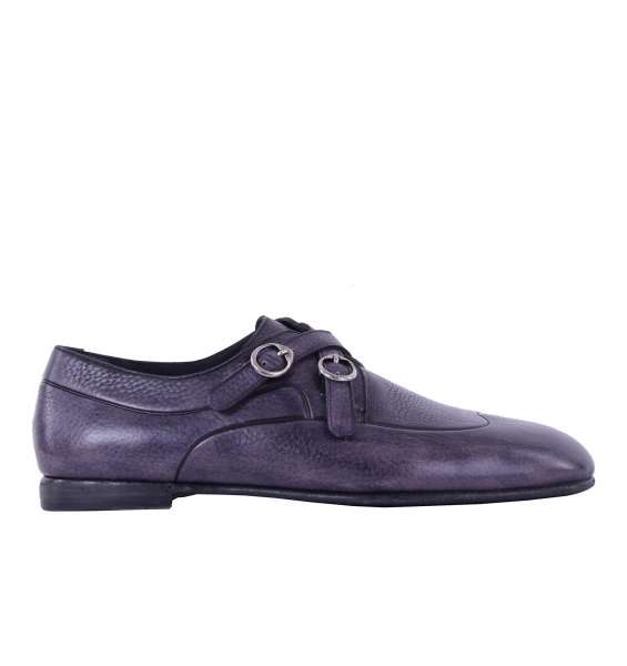 Nappa leather loafer AMALFI with double buckle by DOLCE & GABBANA Black Label 
