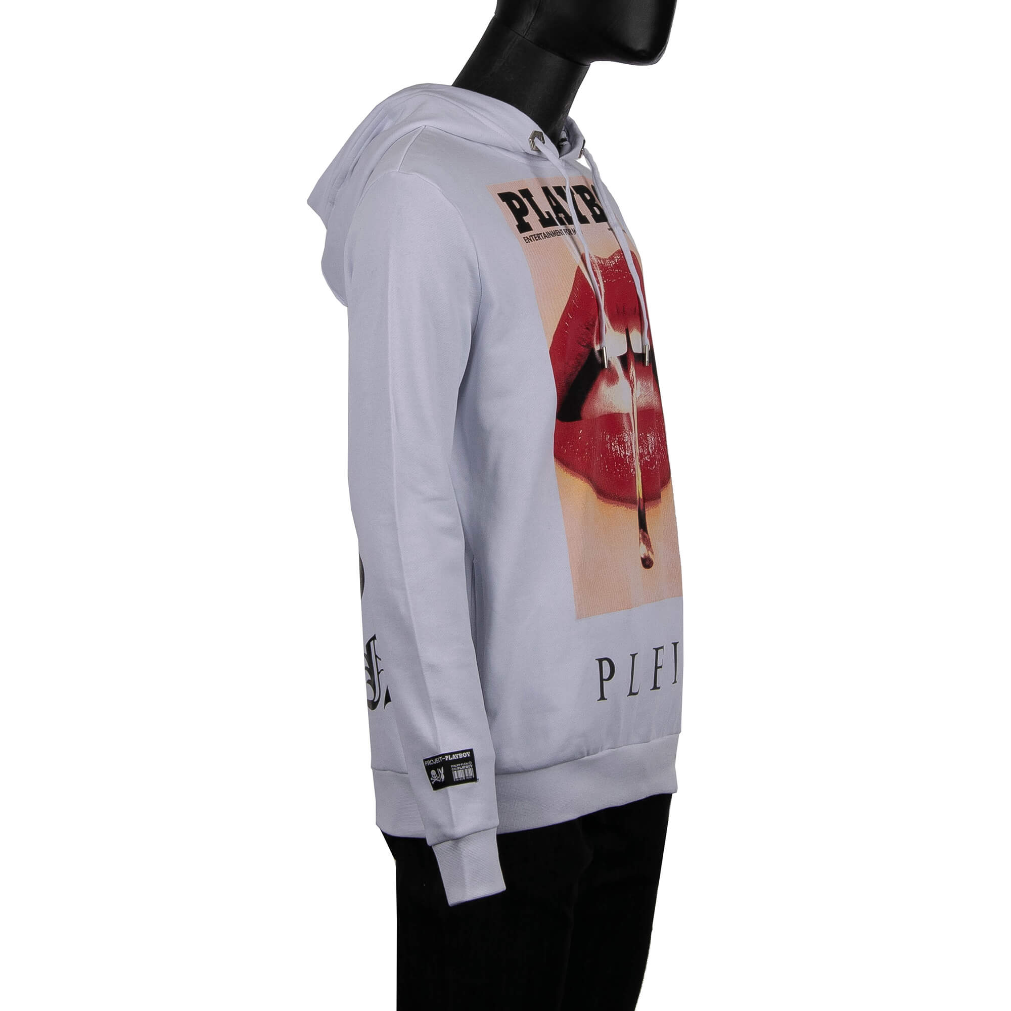 Playboy lip print hoodie outlet
