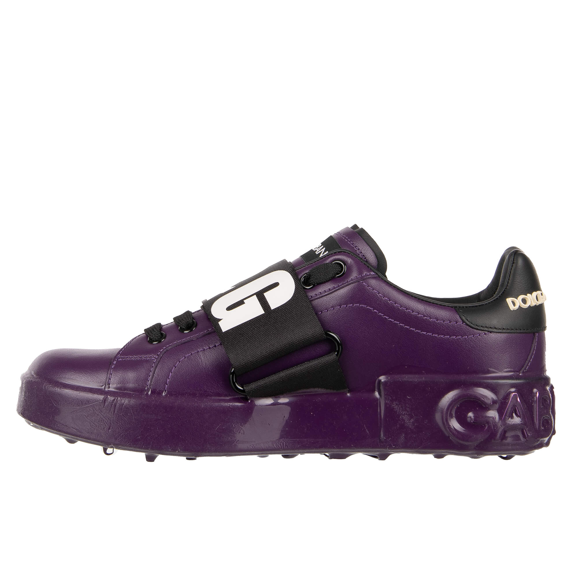 Dolce Gabbana D G AMORE Heart Sneaker PORTOFINO Black Purple 39 FASHION ROOMS