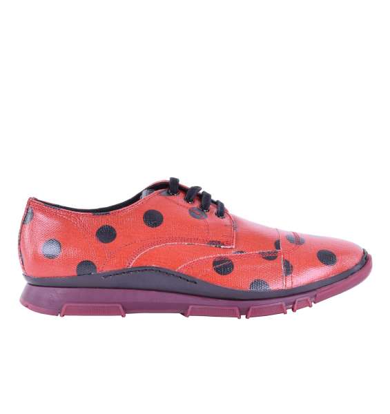 Sneaker / sportliche Schuhe SCILLA aus Canvas mit Polka Dot Print von DOLCE & GABBANA Black Label