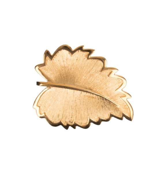 Metal Leaf Hair Clip in Gold by DOLCE & GABBANA