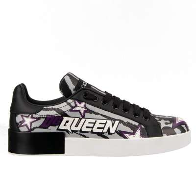 DG Queen Star Sneaker PORTOFINO White Black Purple