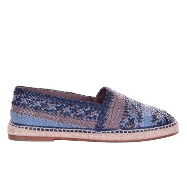 Espadrilles aus geflochtenen Büffelleder TREMITI von DOLCE & GABBANA Black Label