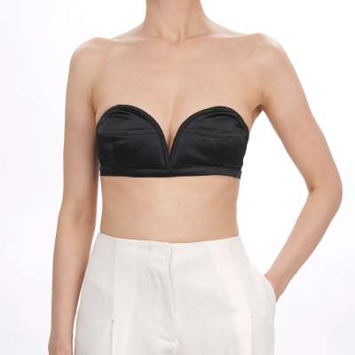  Bustier BH Top Schwarz IT 40 DE 34 XS S 