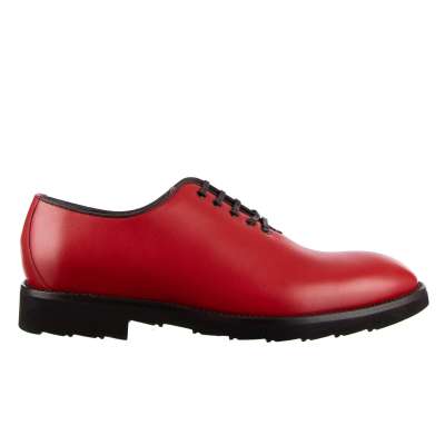 Leather Oxford Shoes SICILIA Red