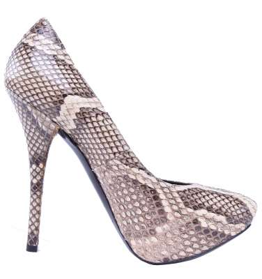 Snakeskin Plateau Pumps