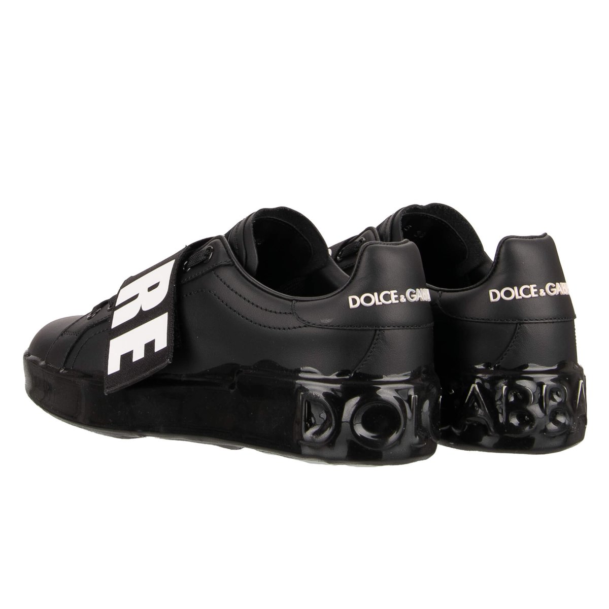 Dolce Gabbana D G AMORE Love Heart Sneaker PORTOFINO Black White FASHION ROOMS