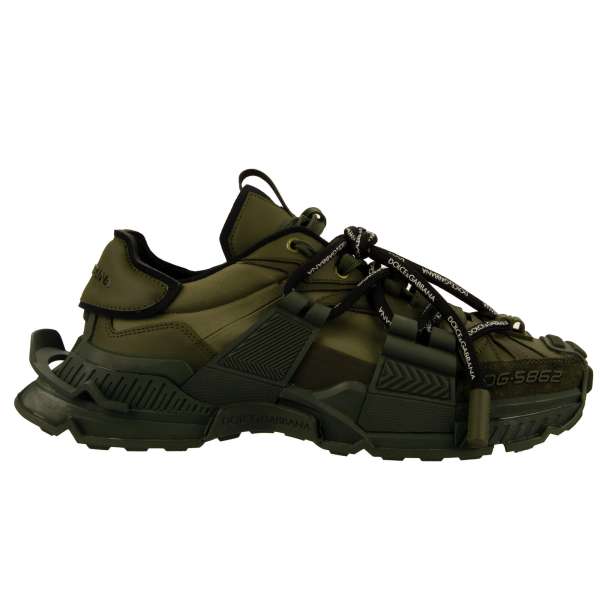 Dolce & Gabbana DG Logo Low-Top Sneaker SPACE Military Green