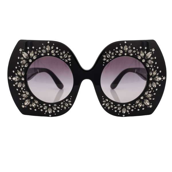 Limited Edition Sunglasses DG4315 embellished with crystals in black by DOLCE & GABBANA