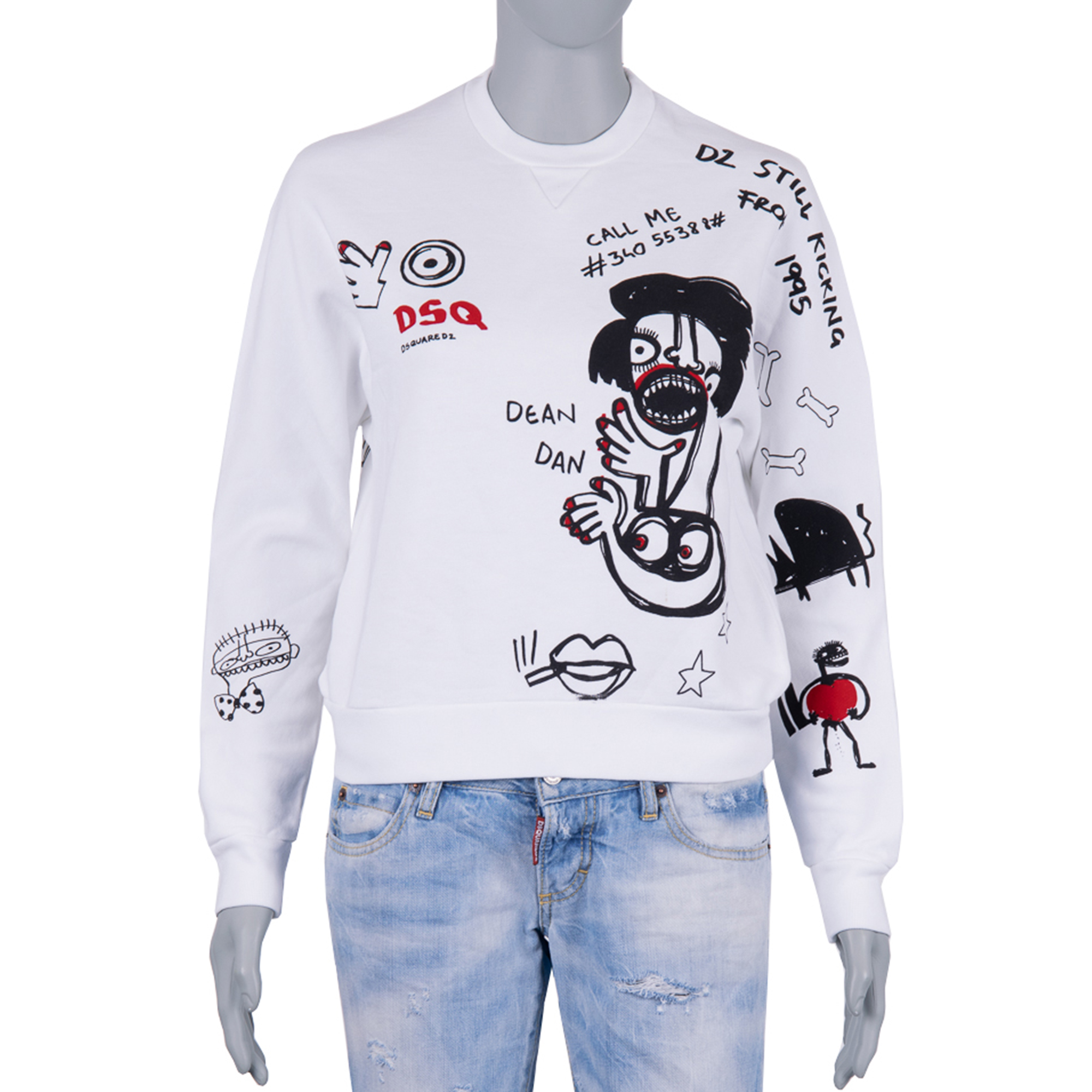 Dsquared2 graffiti sweatshirt on sale