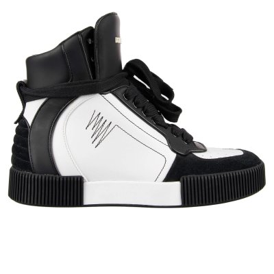 Dolce Gabbana High Top Sneakers MIAMI Black White FASHION ROOMS