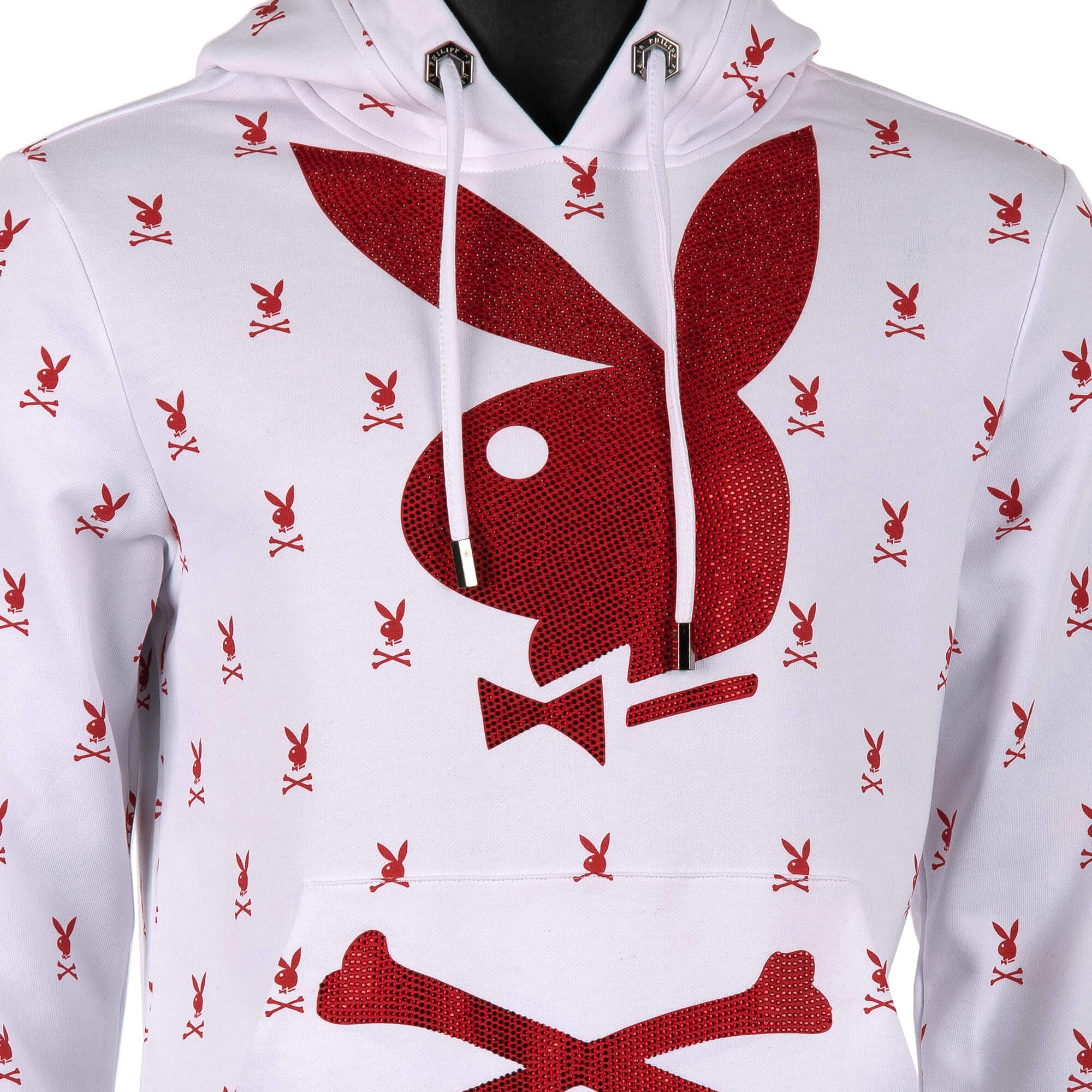 Red playboy 2025 bunny hoodie
