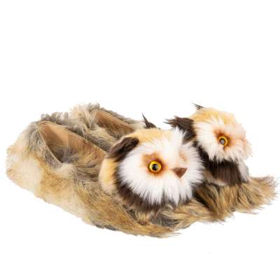 Owl Toy Eco Faux Fur Ballet Flats VALLY Brown 39 9