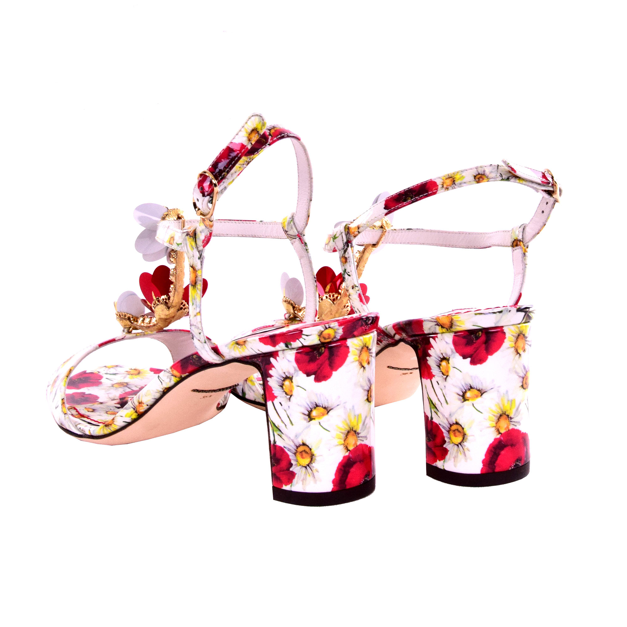 white daisy sandals