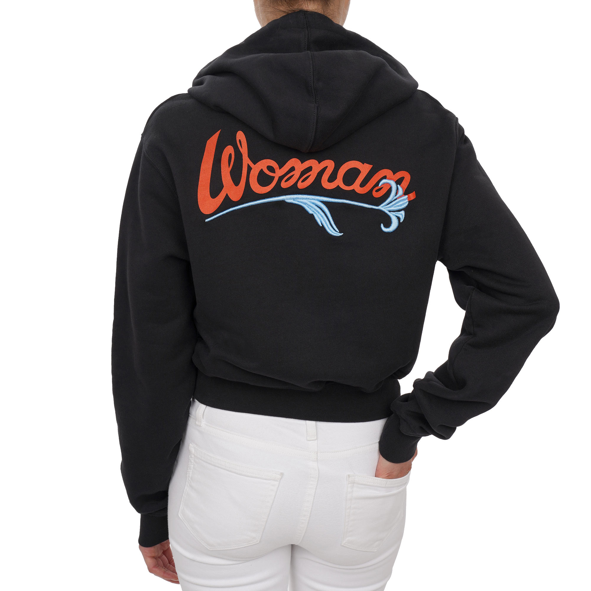 Off white black flower hoodie clearance