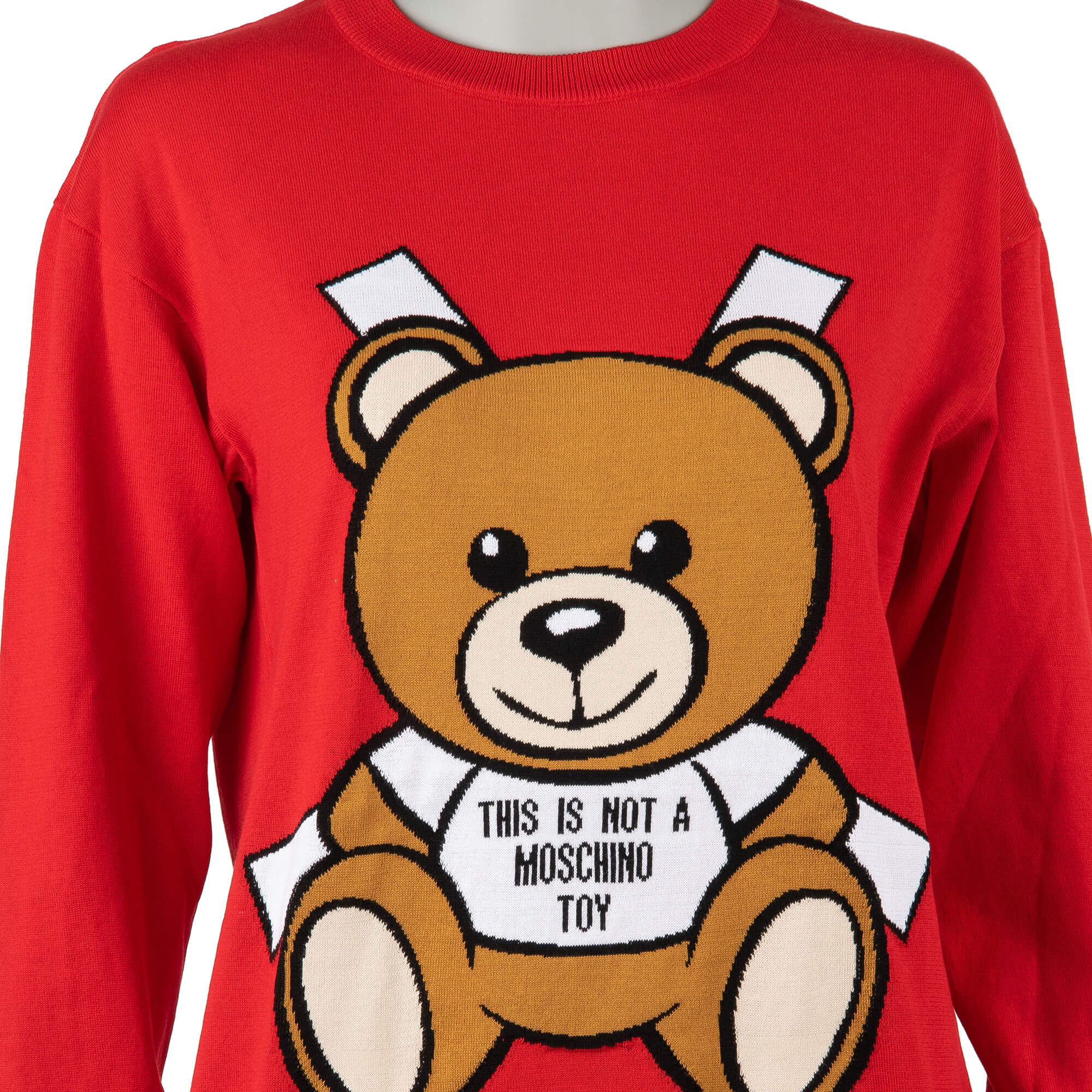 moschino teddy bear sweater dress