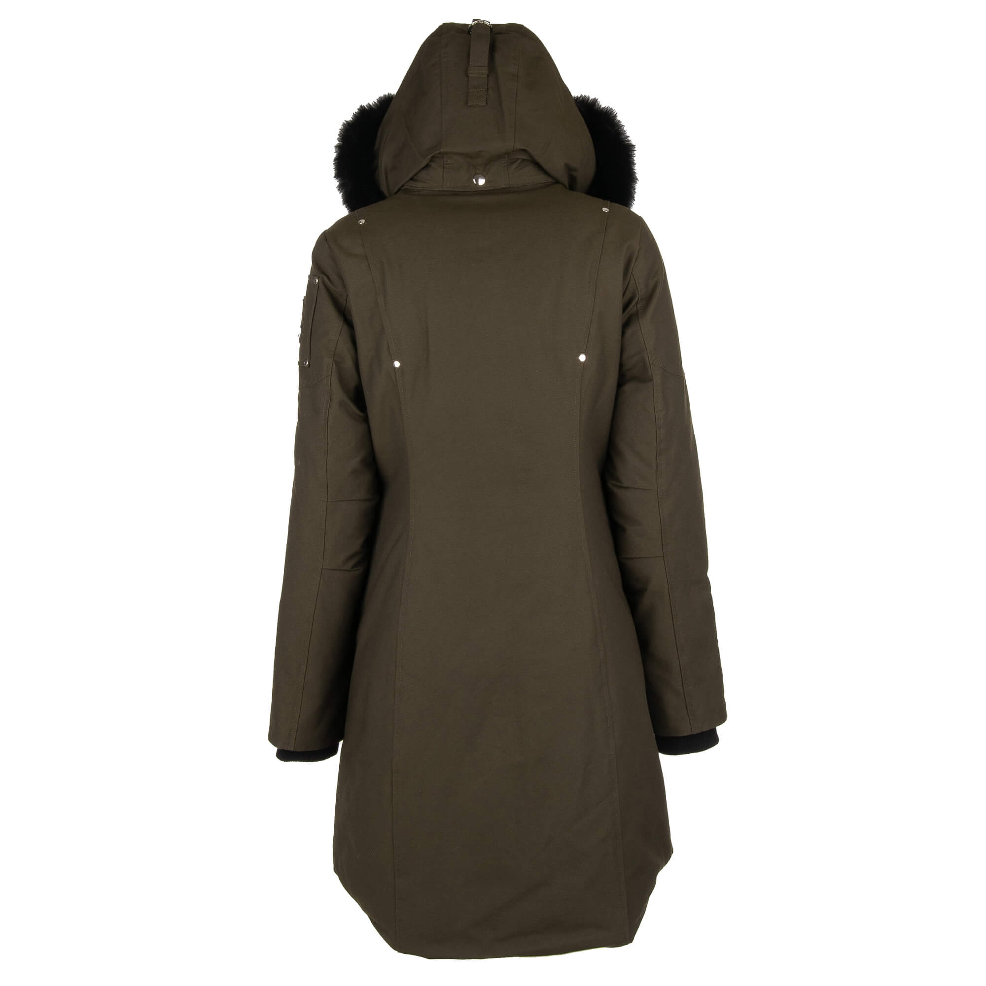 Moose Knuckles STIRLING Canadian Goose Down Coat Parka Jacket Khaki Black FASHION ROOMS