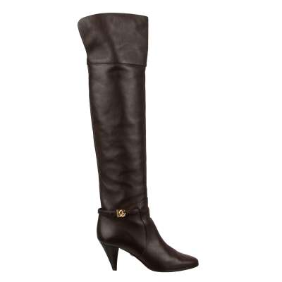 DG Logo Overknee Boots CAROLINE Brown 39 US 9