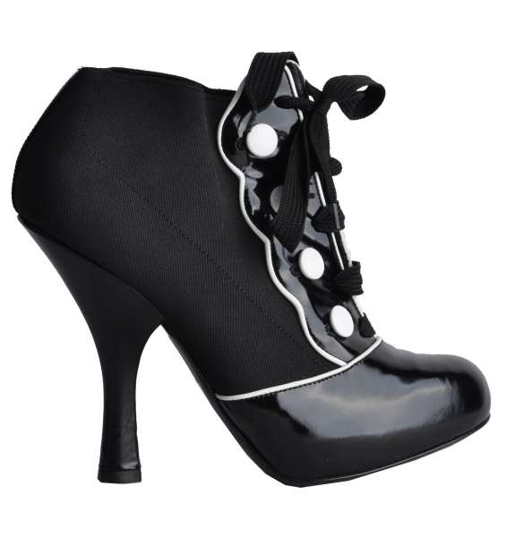 BAROCK-STIEFELETTEN von DOLCE & GABBANA Black Label